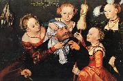 Lucas  Cranach Hercules Onfale France oil painting reproduction